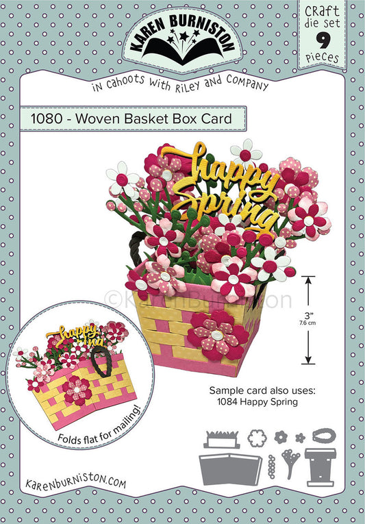1080 Karen Burniston - Woven Basket Box Card