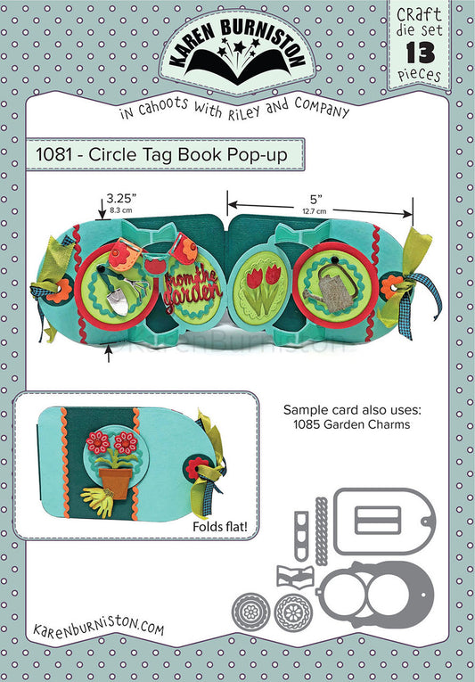 1081 Karen Burniston - Circle Tag Book Pop-up