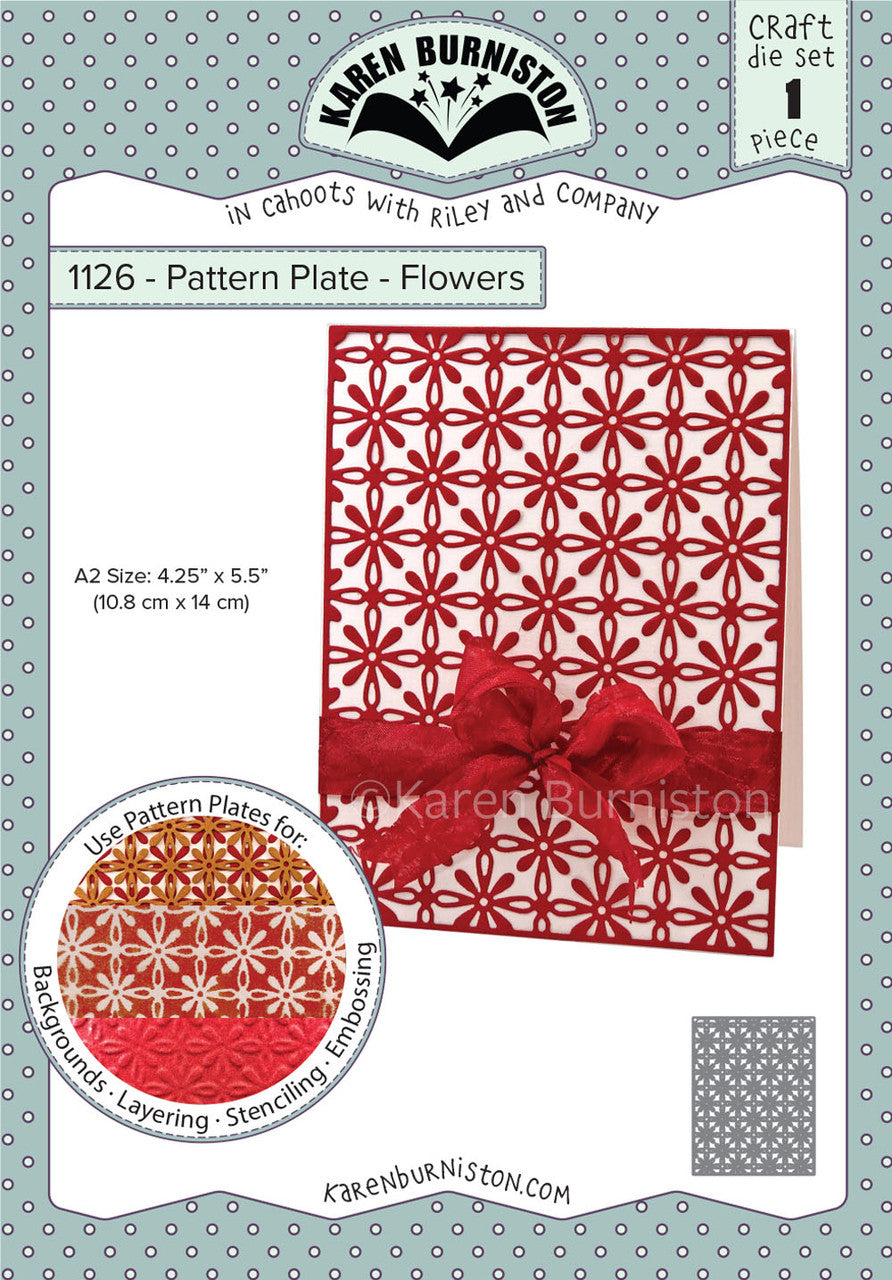 1126 Karen Burniston - Pattern Plates - Flowers