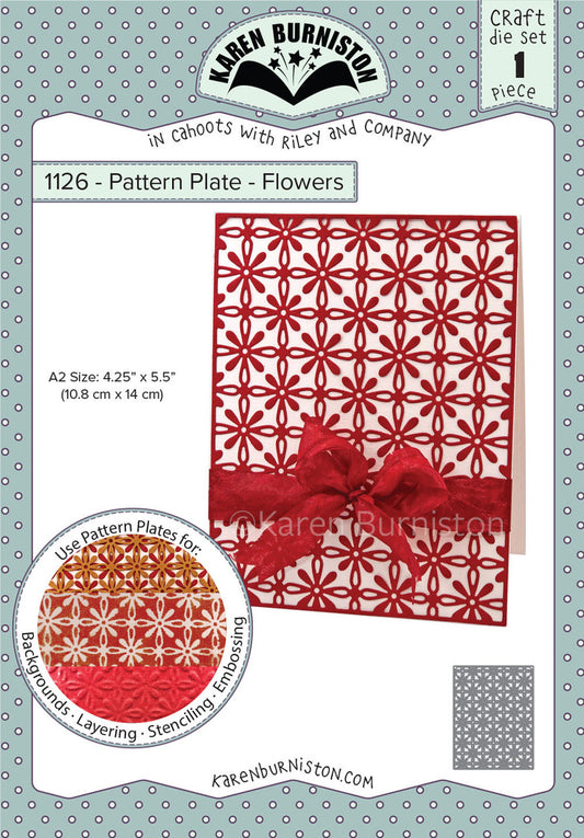 1126 Karen Burniston - Pattern Plates - Flowers