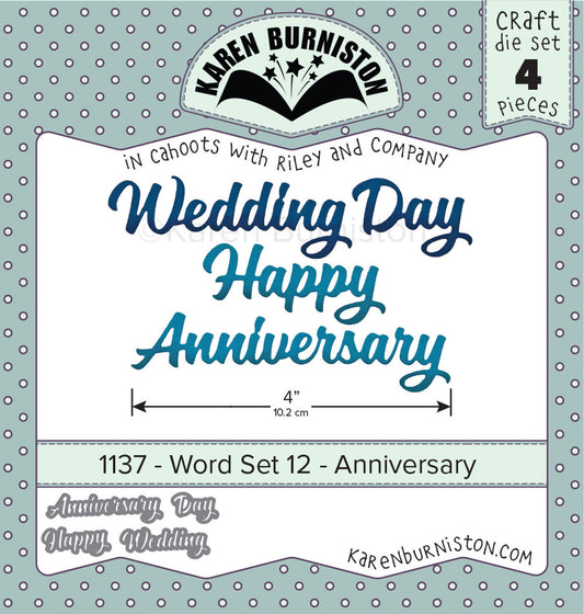 1137 Karen Burniston - Word Set 12 Anniversary