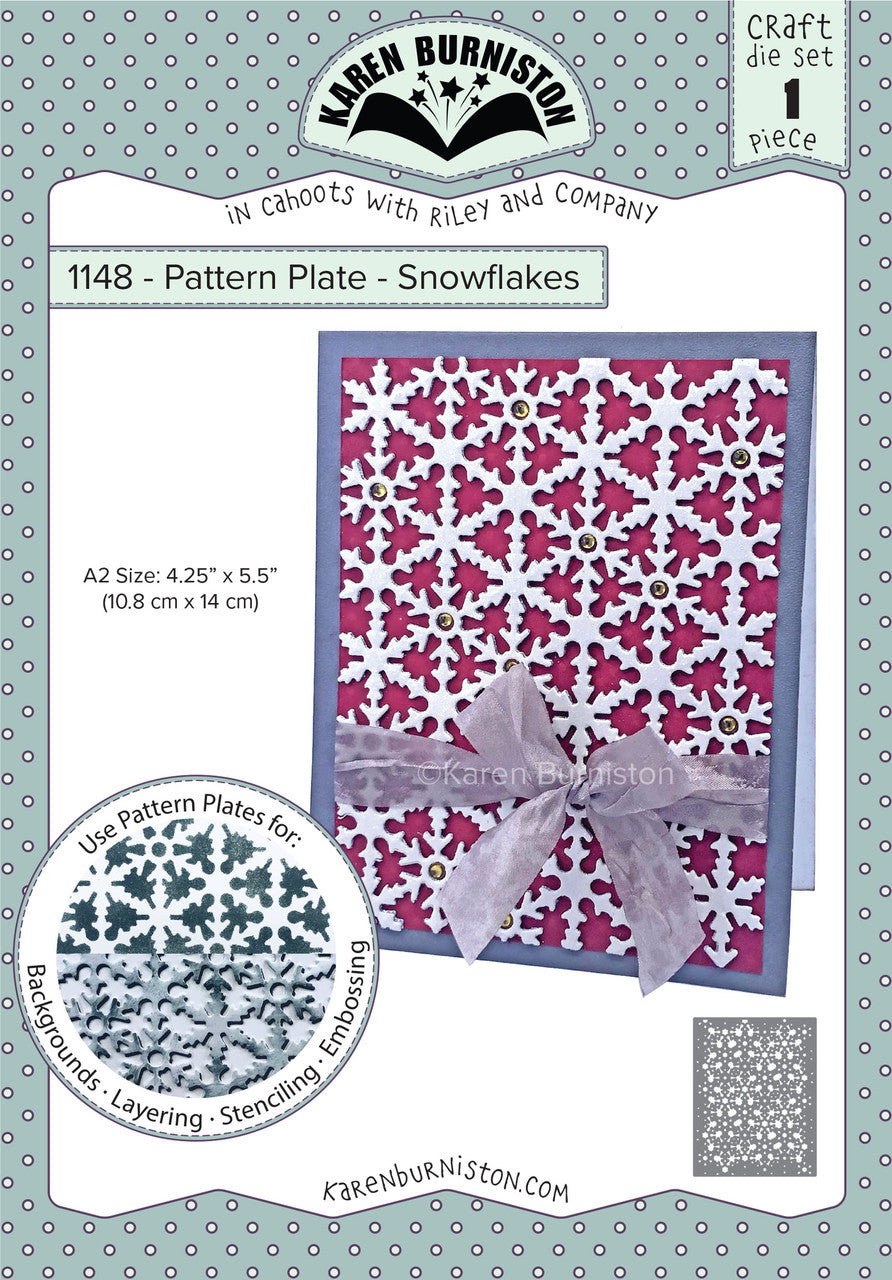 1148 Karen Burniston - Pattern Plate - Snowflake