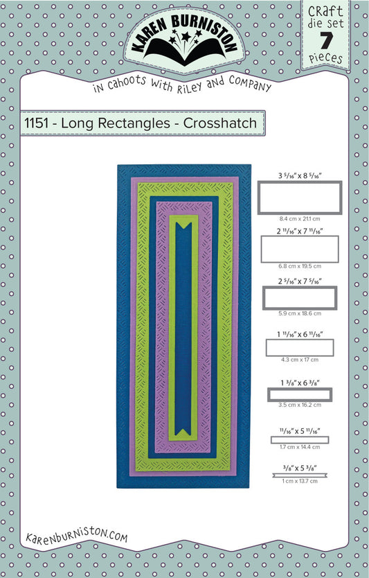 1151 Karen Burniston - Long Rectangles-Crosshatch