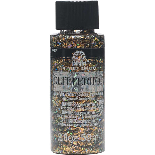 FolkArt - Glitterific Acrylic Paint - Cinnamon