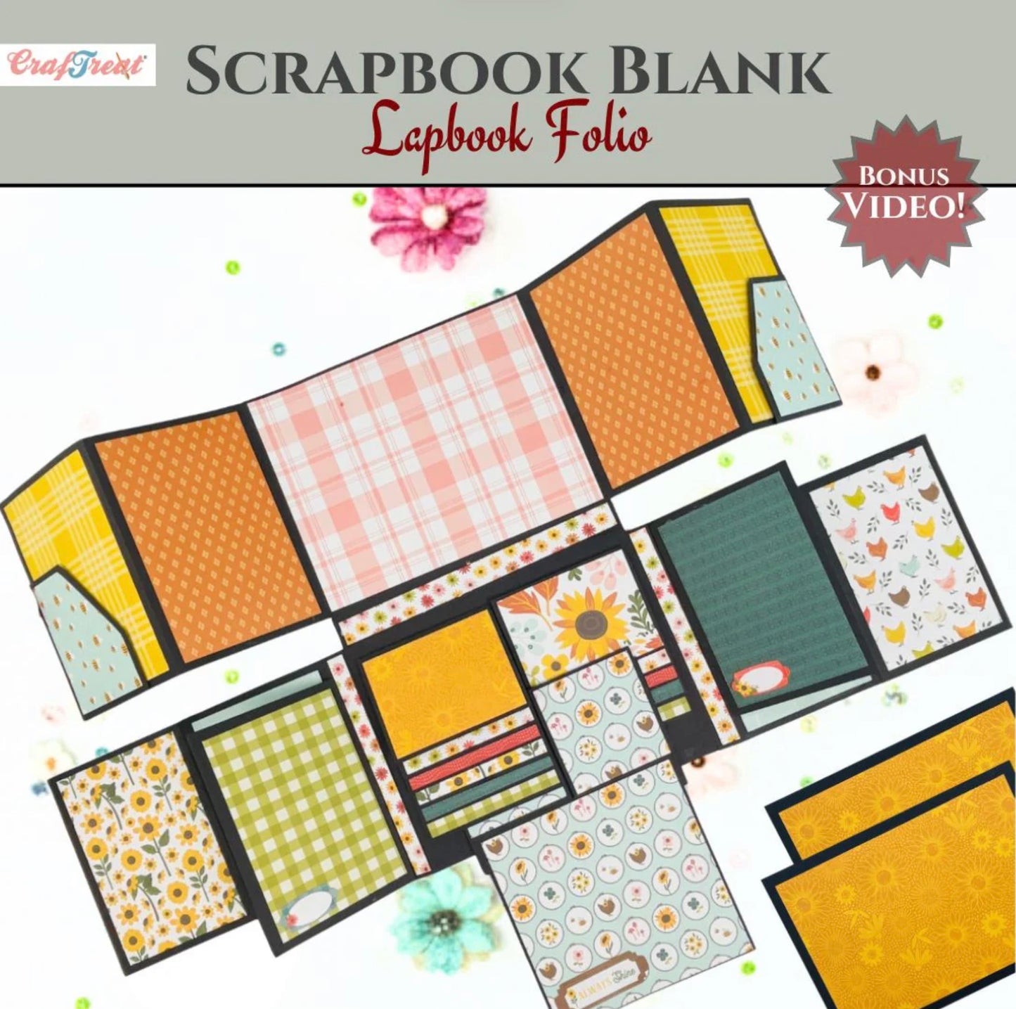 CrafTreat - Scrapbook Blank - Lapbook Folio