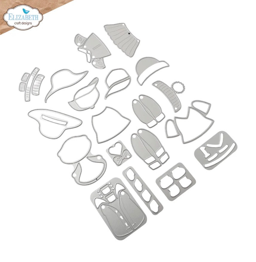 Elizabeth Craft Designs - Steel Dies - Cat Clothing Accessories