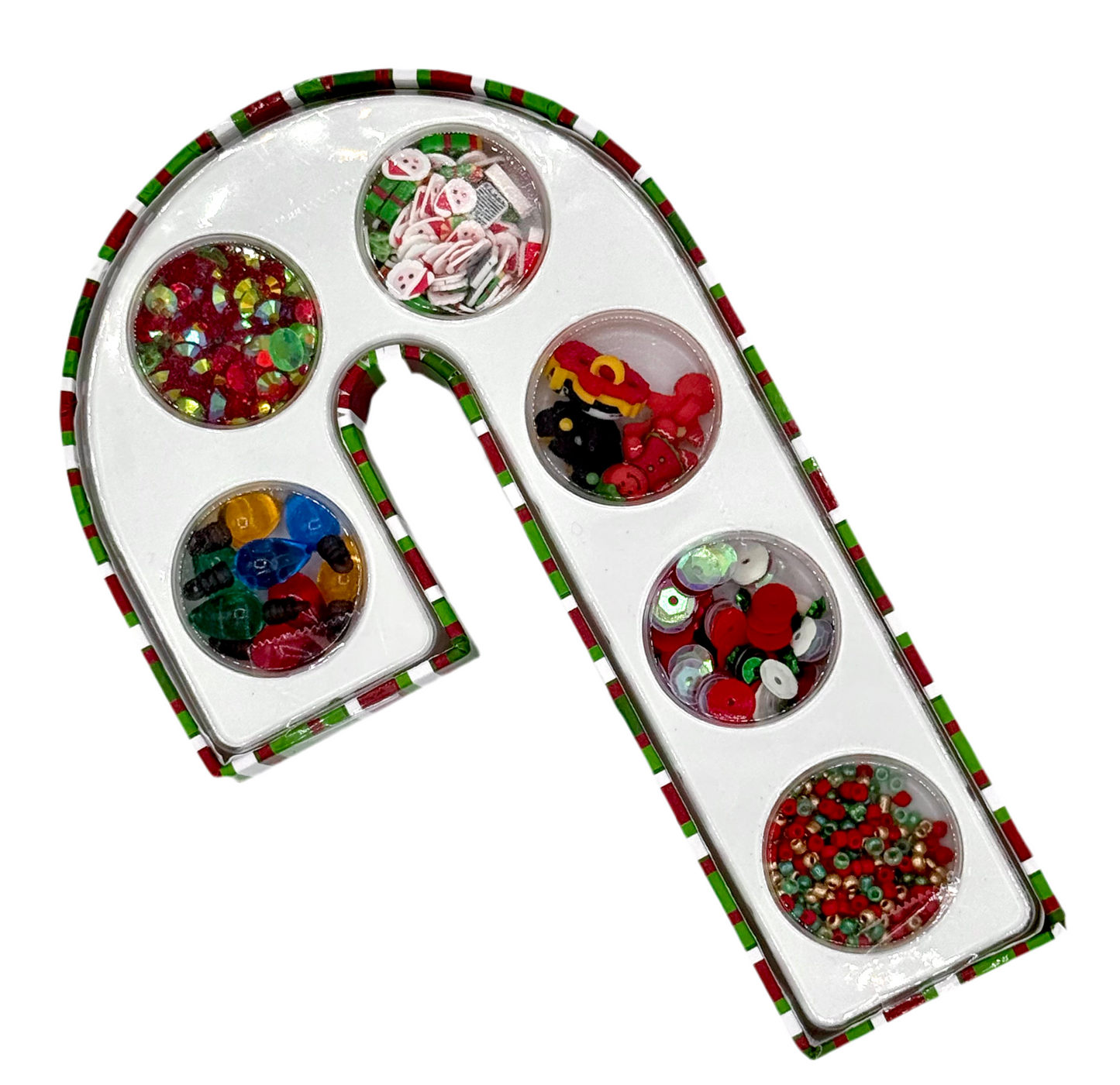 Buttons Galore & More - Candy Cane Assorted Gift Box