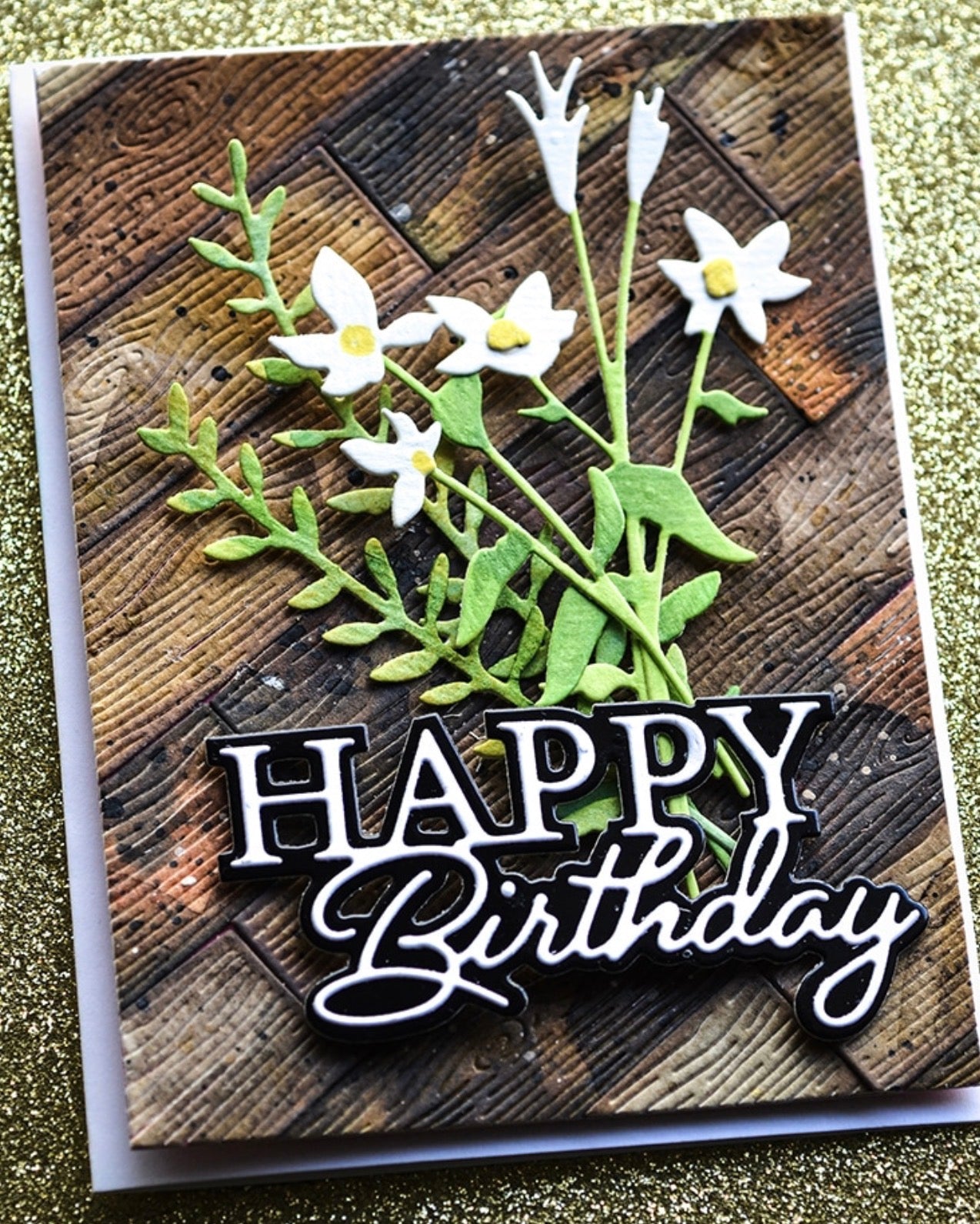 Memory Box - Craft Die - Happy Birthday Posh Script