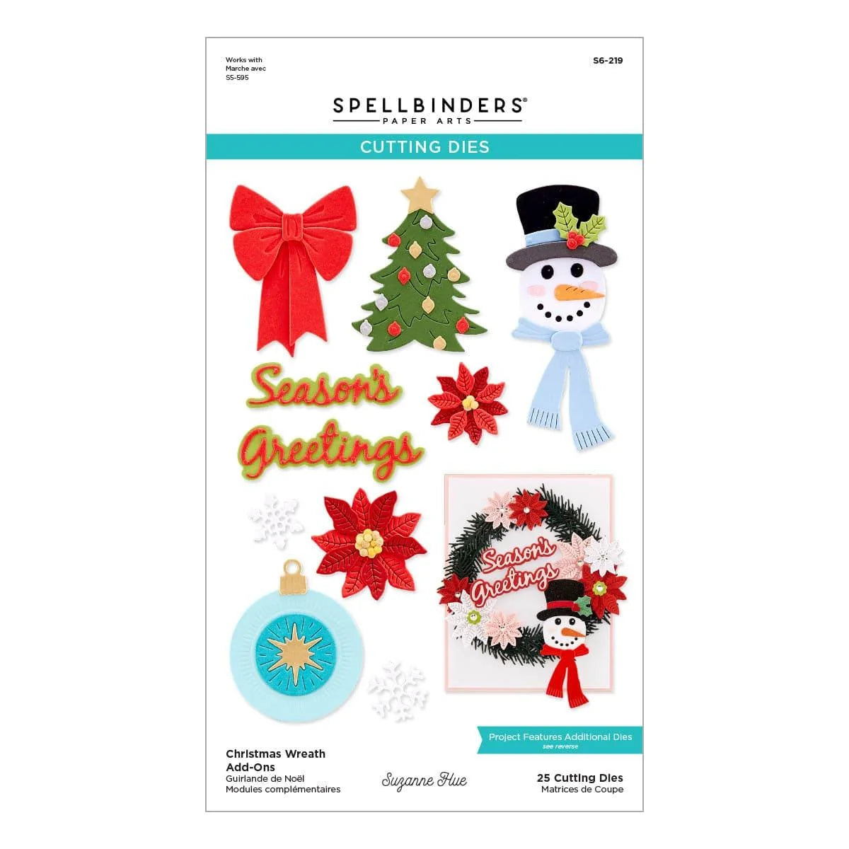 Spellbinders - Cutting Dies - Christmas Wreath Add-ons