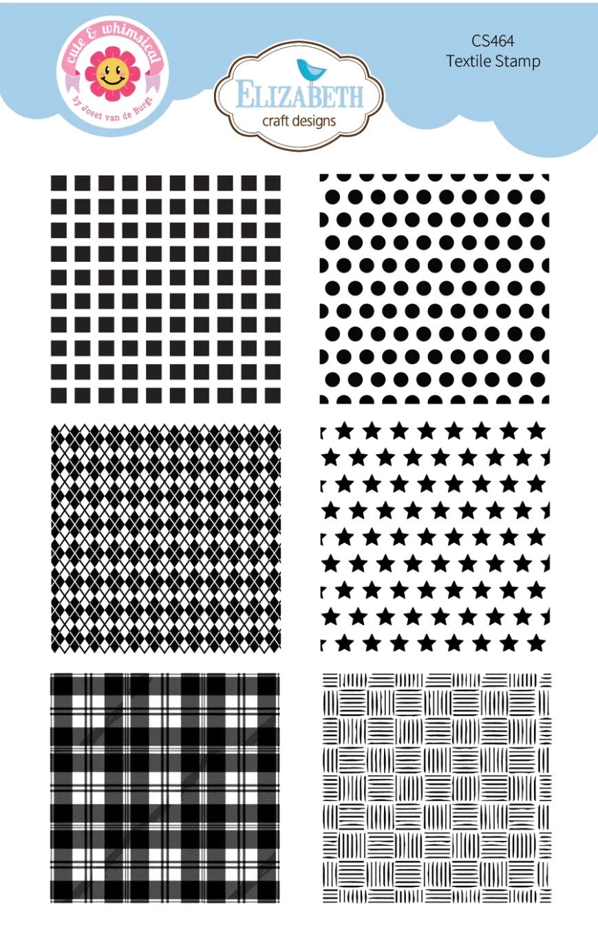 Elizabeth Craft Designs - Clear Stamps - Textile
