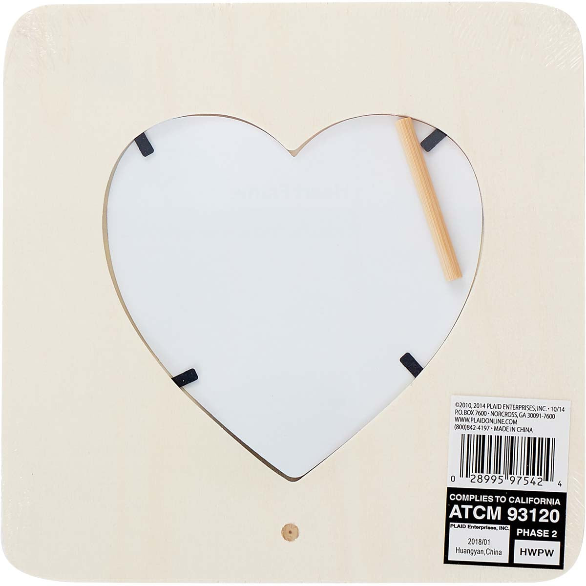 Plaid - Wood Frames - Heart