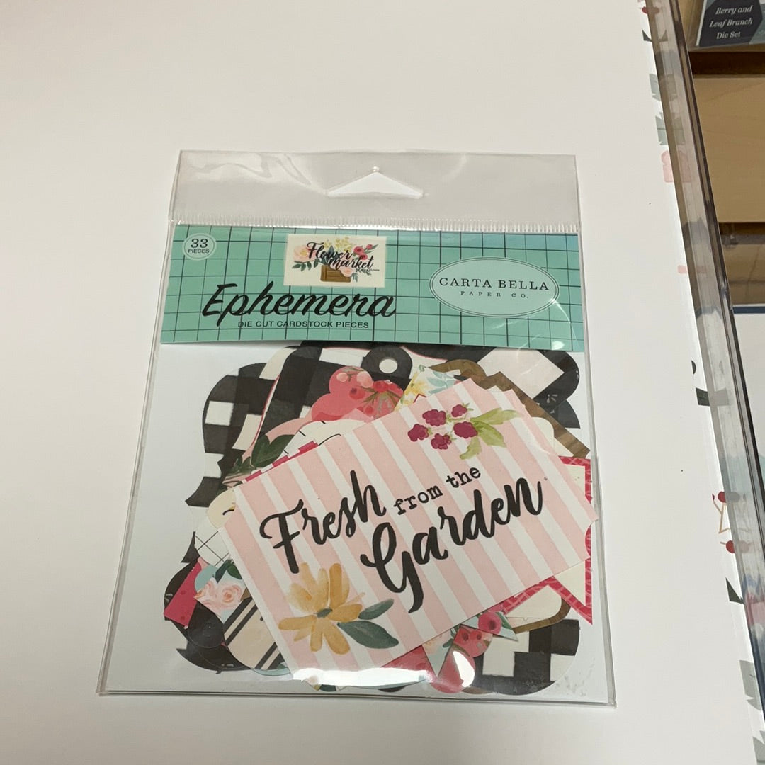 Carta Bella - Flower Market - Ephemera