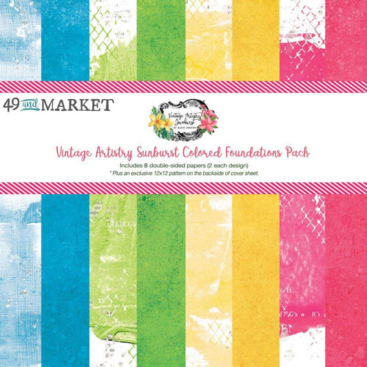 49 & Market - Vintage Artistry Sunburst - Colored Foundations Pack