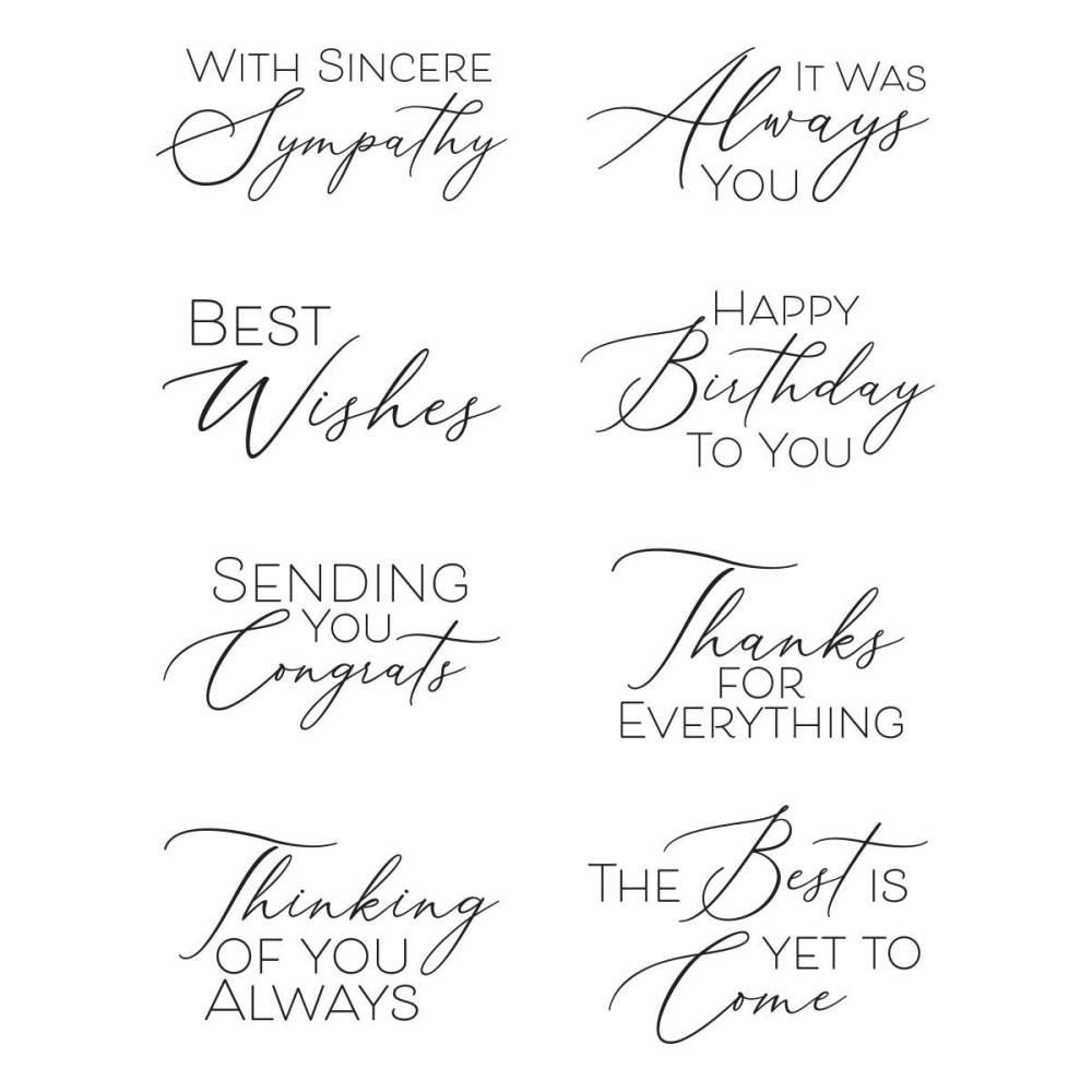 Spellbinders - BetterPress Plates - Always You Timeless Sentiments