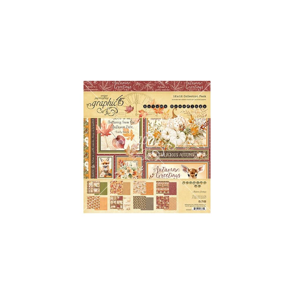Graphic 45 - Autumn Greetings - 12x12 Collection Kit – Scrapp'n Savvy