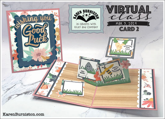 Karen Burniston - Card Kits - Good Luck Pop-up Card