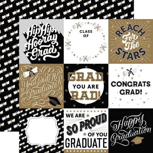 Echo Park - Graduation - 4x4 Journaling Cards