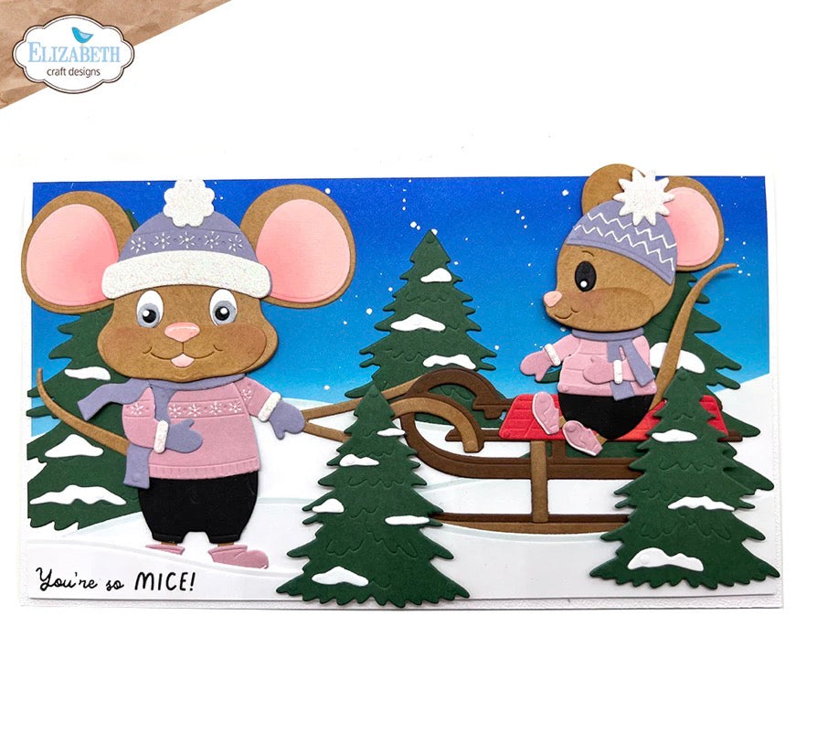 Elizabeth Craft Designs - Steel Cutting Dies - Winter Scenery Accessories