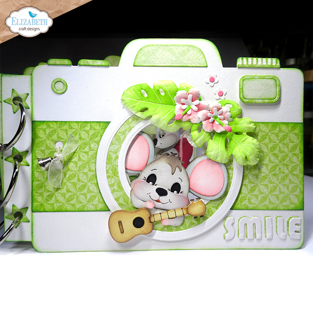 Elizabeth Craft Designs - Steel Cutting Dies - Camera and Suitcase Build-a-Book