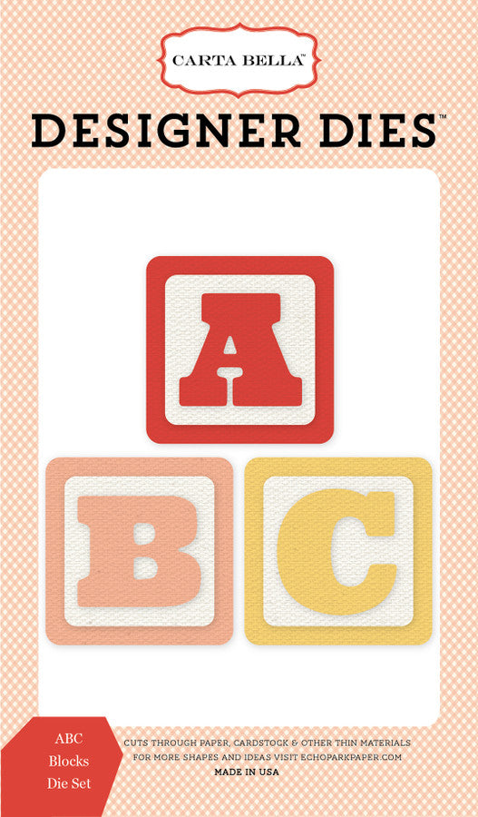 Bella Block Letters Carta Bella - Designer Dies - ABC Blocks – Scrapp'n Savvy