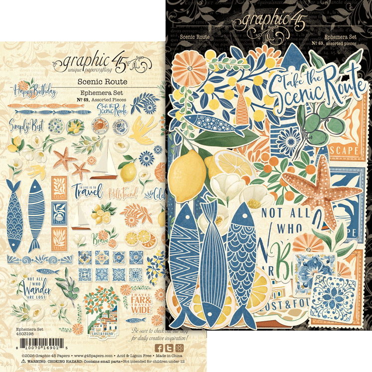 Graphic 45 - Album Kit - Scenic Route