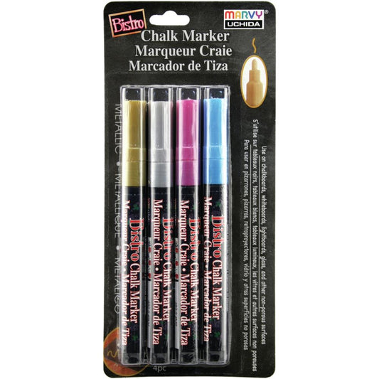 Bistro Chalk Marker Metallic 4 Pack