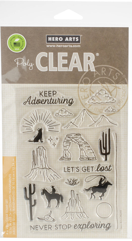 Hero Arts - PolyClear Stamps - Cowboy Adventure