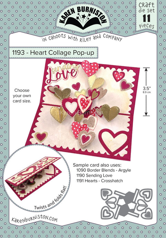 1193 Karen Burniston - Heart Collage Pop-up
