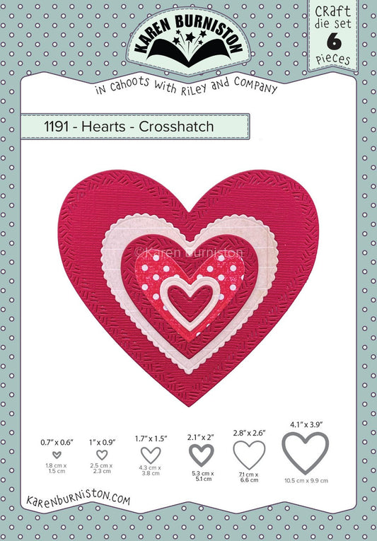 1191 Karen Burniston - Hearts-Crosshatch