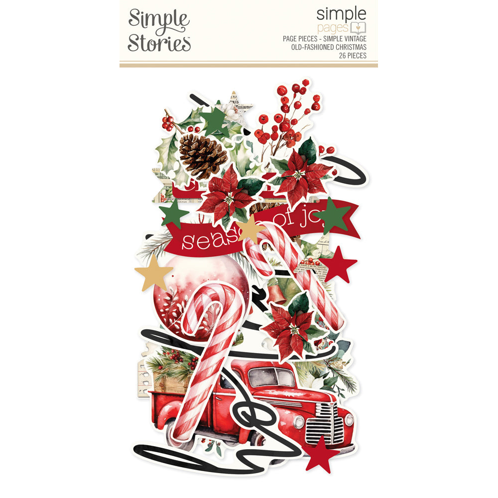 Simple Stories - Simple Vintage Old-Fashioned Christmas - Simple Pages Page Pieces