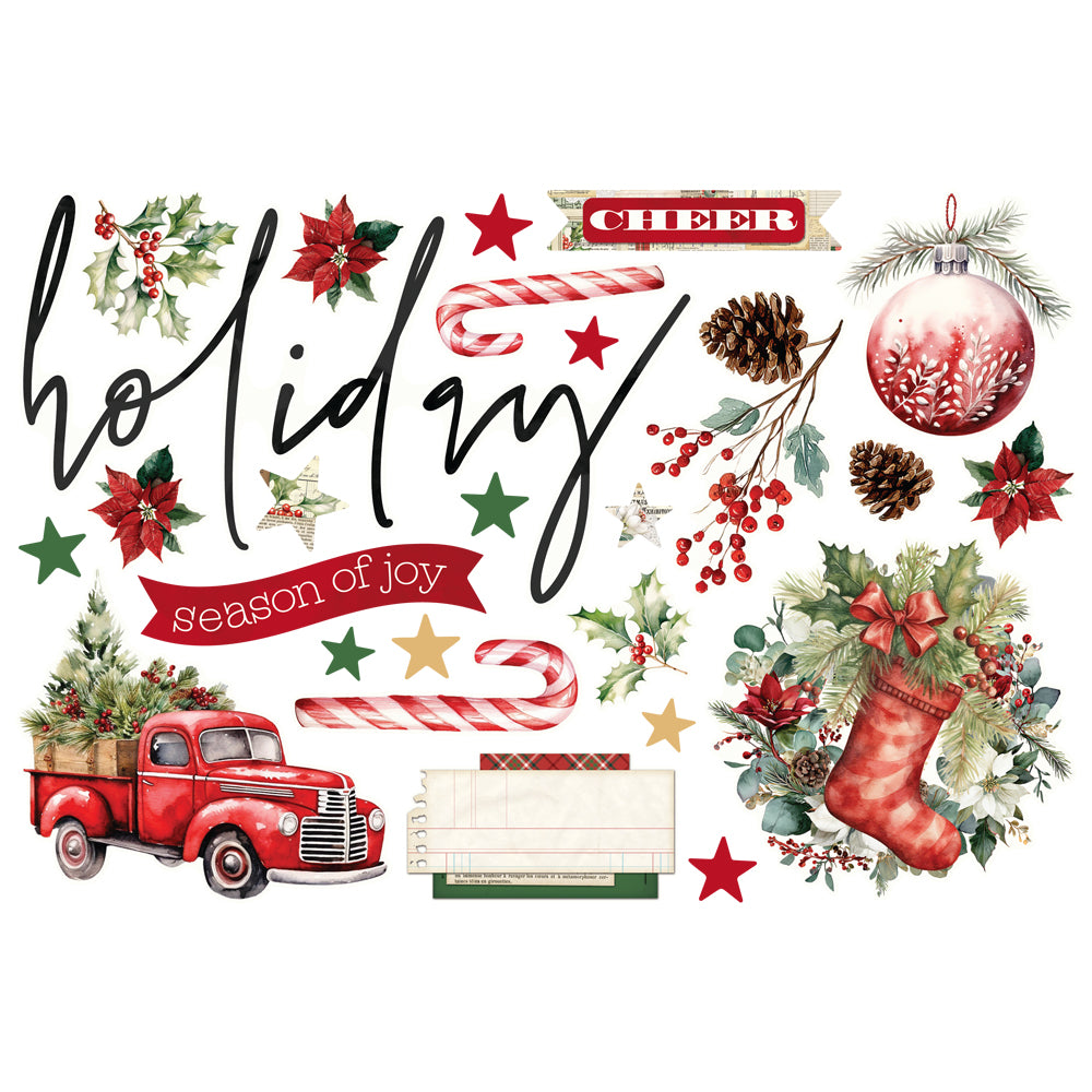 Simple Stories - Simple Vintage Old-Fashioned Christmas - Simple Pages Page Pieces