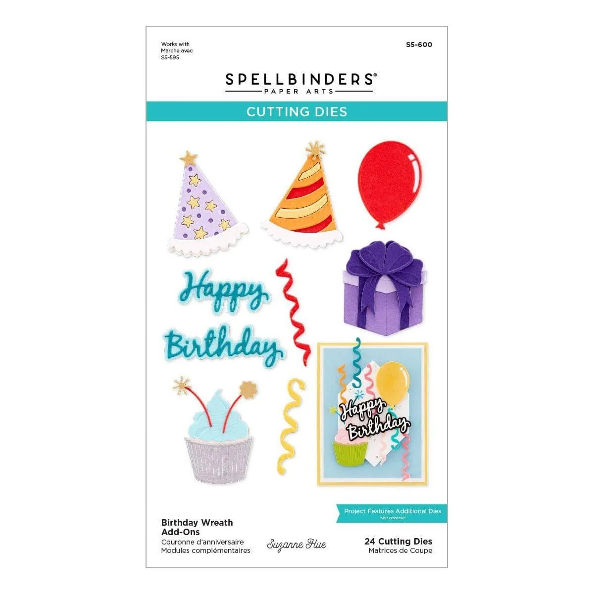 Spellbinders - Cutting Dies - Birthday Wreath Add-ons