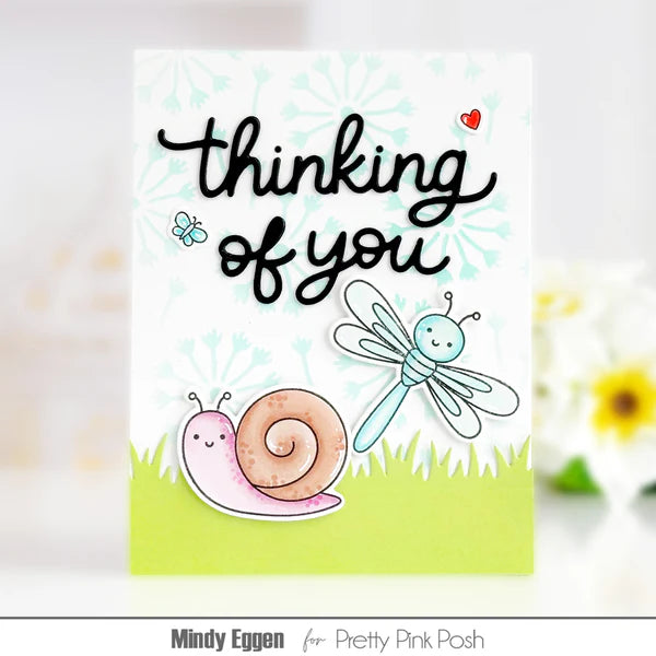 Pretty Pink Posh - Background Stencil - Dandelion