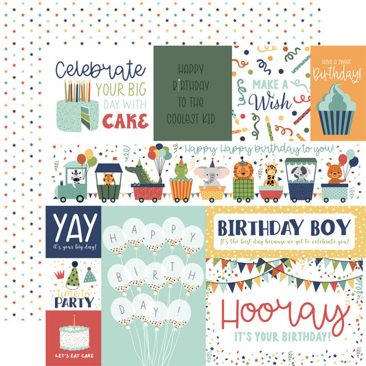 Echo Park - A Birthday Wish Boy - Multi Journaling Cards