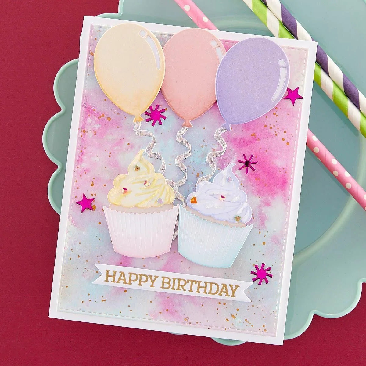 Spellbinders - Cutting Dies - Birthday Wreath Add-ons