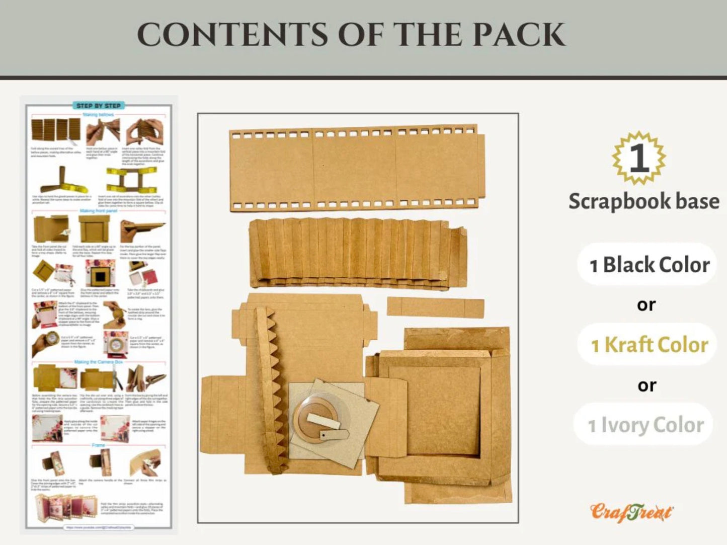 Craftreat - Vintage Camera - Kraft