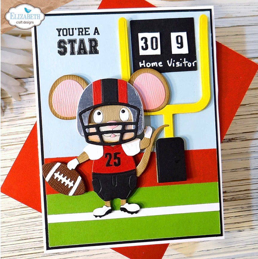 Elizabeth Craft Designs - Steel Cutting Dies - Football & Baseball Accessories
