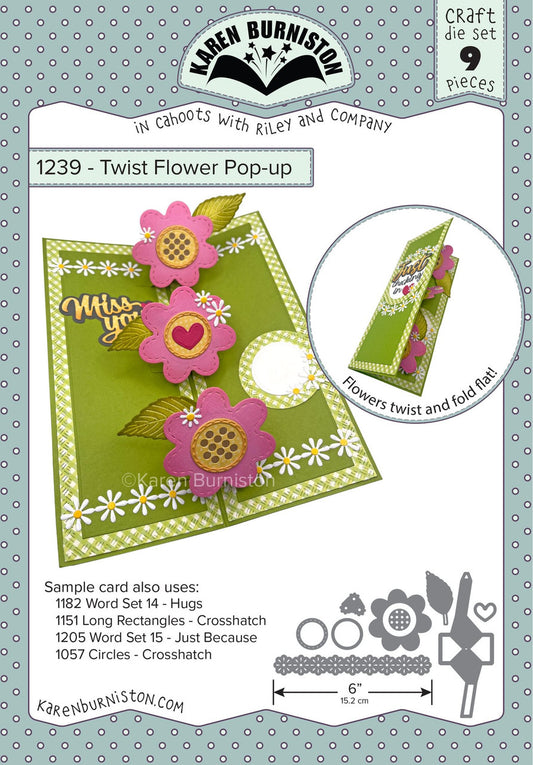 1239 Karen Burniston - Twist Flower Pop Up