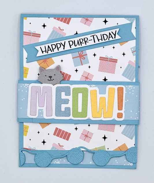 Scrapp’n Savvy - Card Kits - Happy Purr-thday