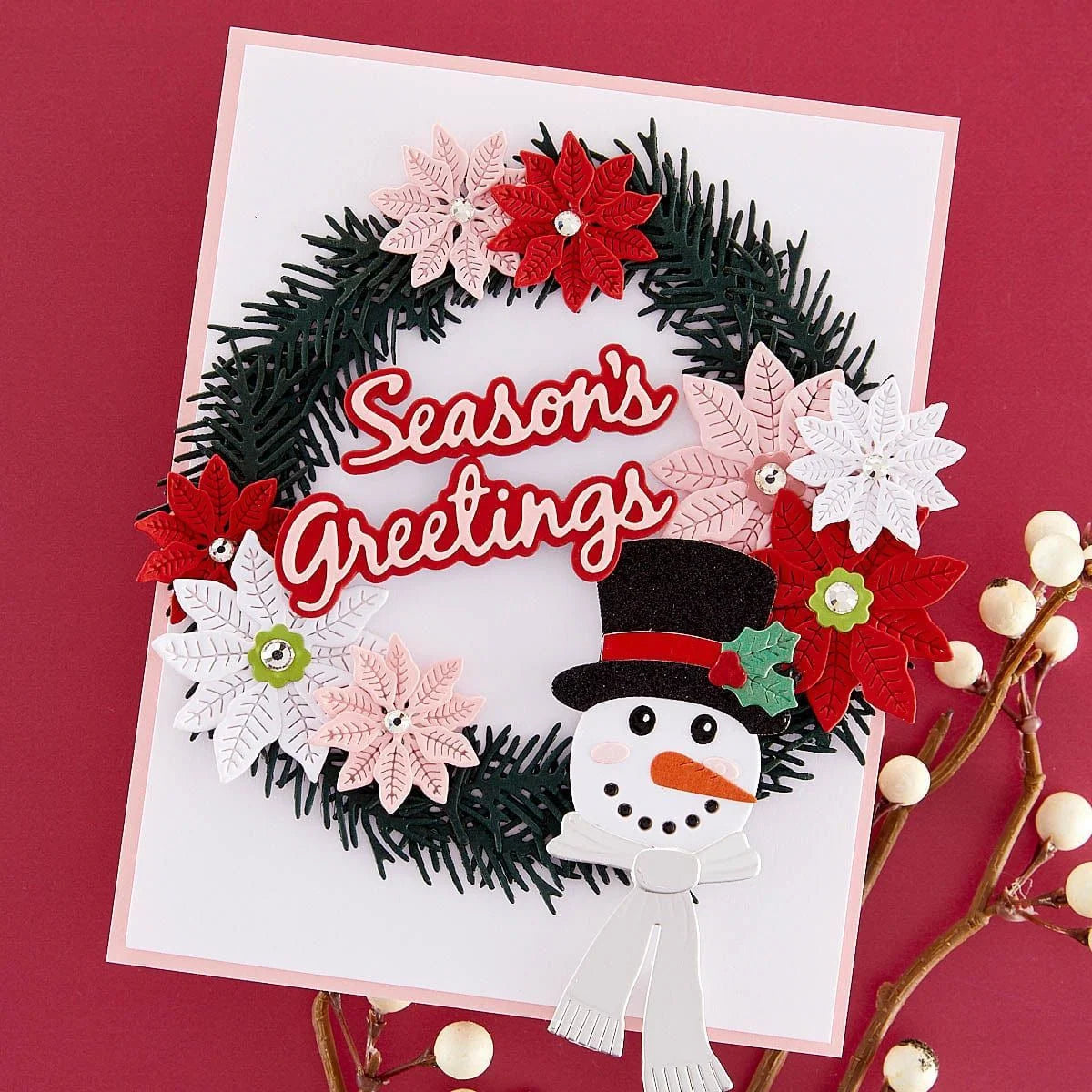 Spellbinders - Cutting Dies - Christmas Wreath Add-ons