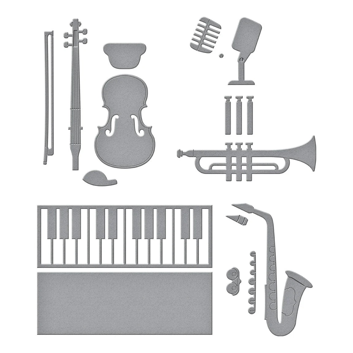 Spellbinders - Cutting Dies - Mini Musical Instruments