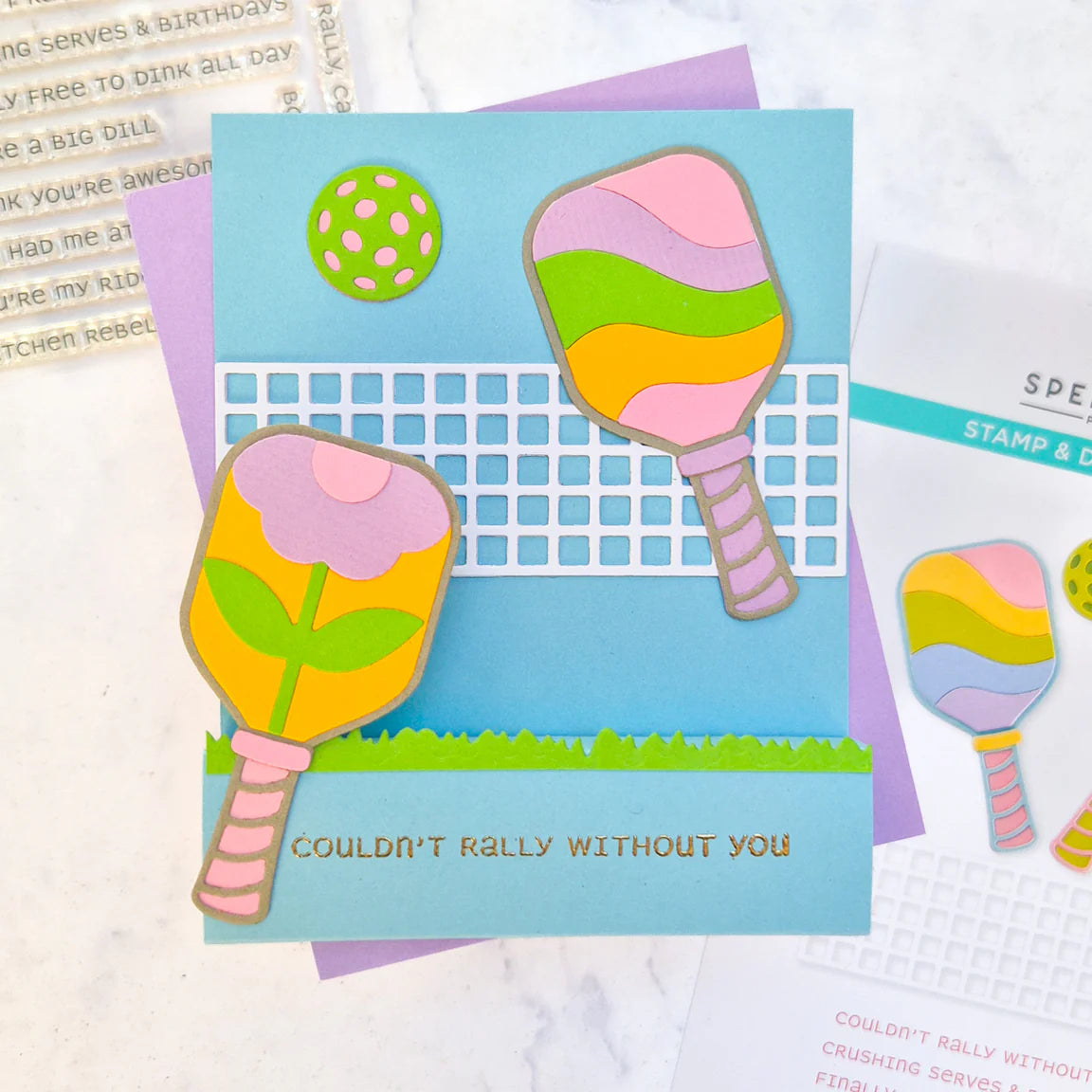 Spellbinders - Stamp & Die Cutting Set - Born To Dink