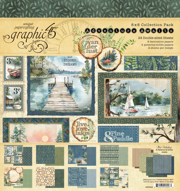 Graphic 45 - 8x8 Collection Pack - Adventure Awaits