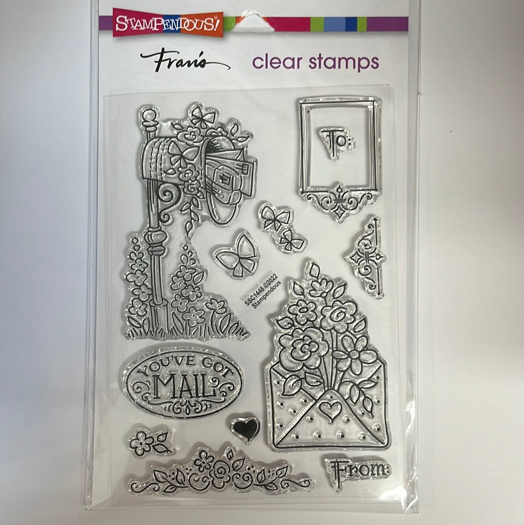 Stampendous - Fran's Clear Stamps - Mailbox Spring
