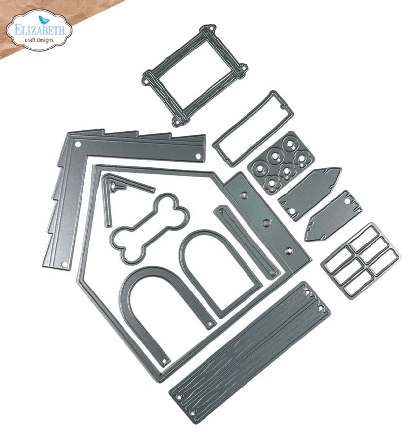 Elizabeth Craft Designs - Steel Cutting Dies - Dog House Build-a-Book