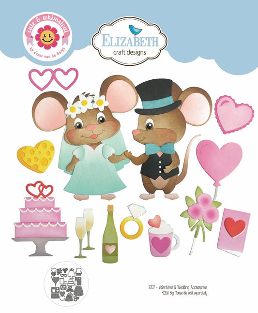 Elizabeth Craft Designs - Steel Cutting Dies - Valentines & Wedding Accessories