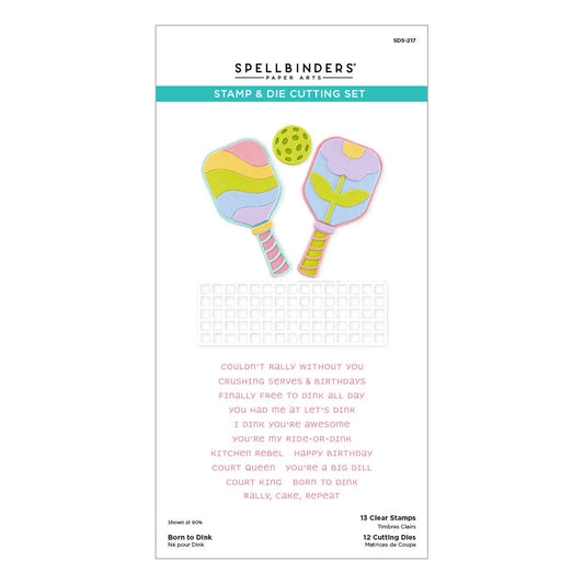 Spellbinders - Stamp & Die Cutting Set - Born To Dink