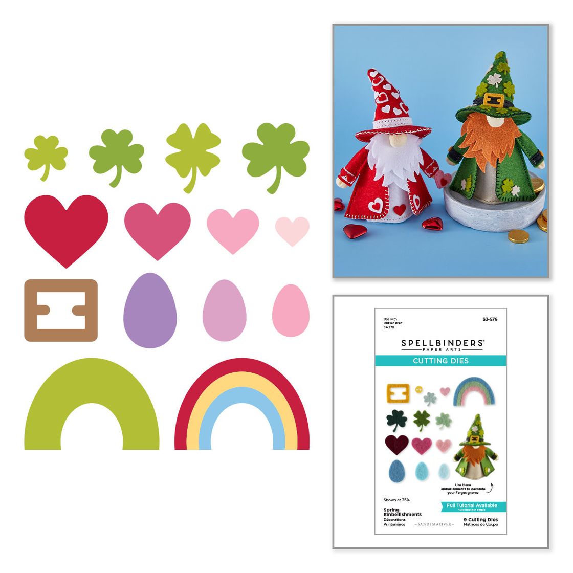 Spellbinders - Cutting Dies - Spring Embellishments