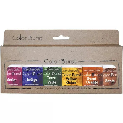 Ken Oliver Crafts - Color Burst Watercolor Powder - 6 Pack