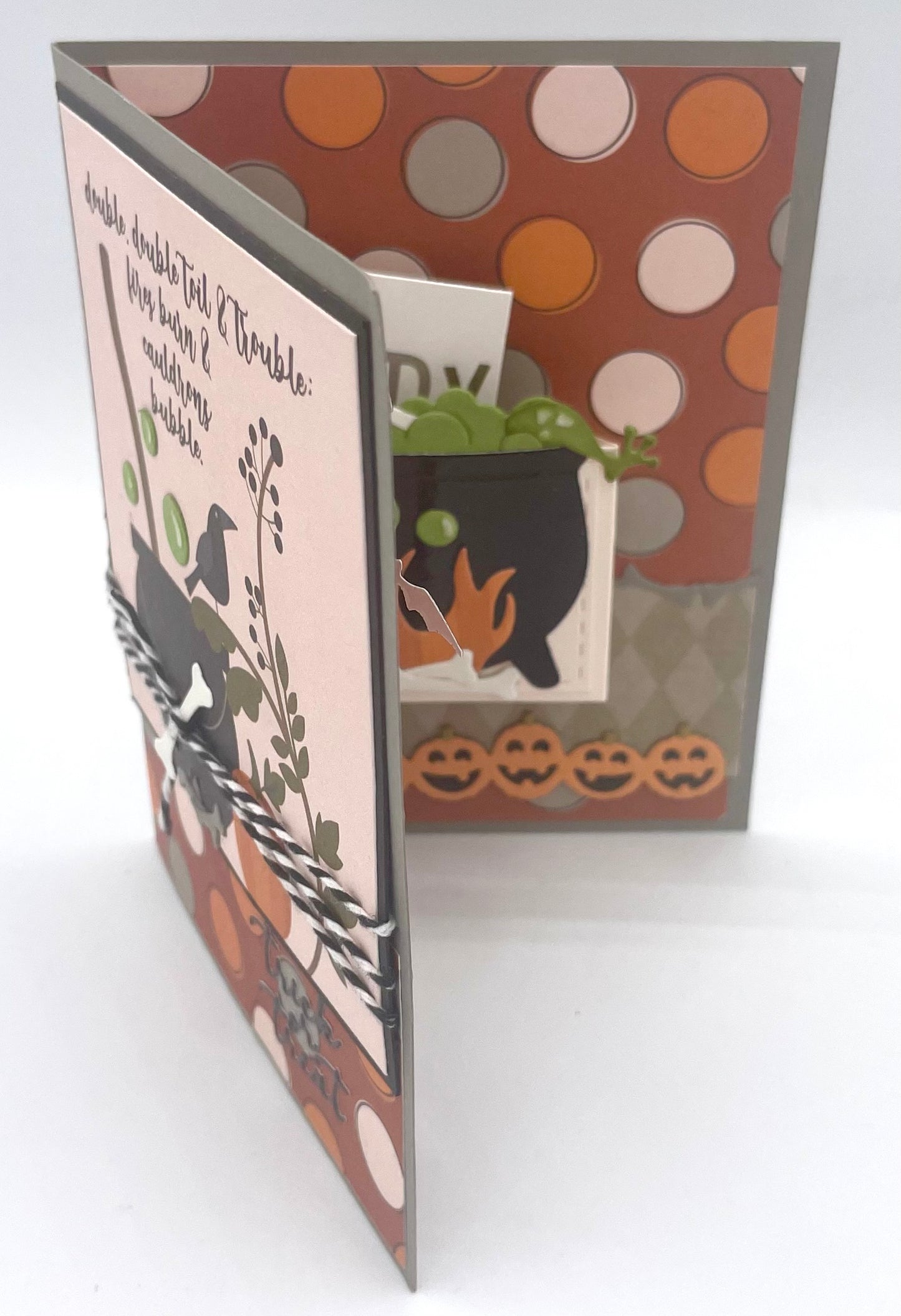Karen Burniston - Card Kits - Witch and Cauldron Pop-up Card